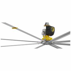 BIG ASS FANS Ceiling Fan: 20 ft Blade Dia, Variable Speeds, 200 to 240V AC, Three Phase, 20 A (MPN F-PFX4-2003S34S65). Key specifications — Voltage: 200 to 240V AC; Light Kit: No; Series: Powerfoil X4; Number of Speeds: Variable; Phase: Three; Current: 20 A; Brand: BIG ASS FANS.