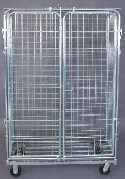 APPROVED VENDOR Security Cart: 1,800 lb, 49 in L x 24 in W Self, No Handle - General Purpose Wire Security Carts