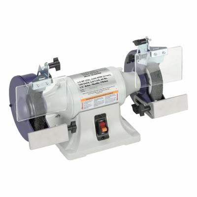 Dayton Bench Grinder: Fixed Speed, 1/4 hp, 6 in Max Wheel Dia, 3,450 RPM - Fixed-Speed Bench Grinders