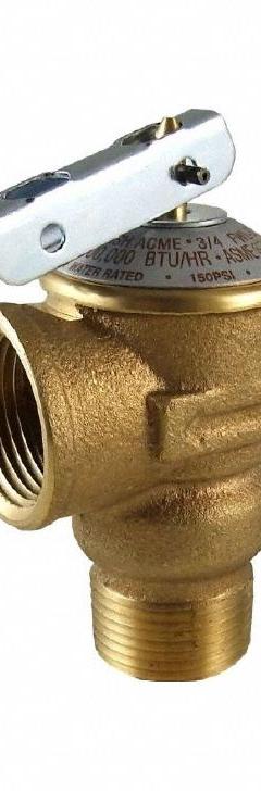 CASH ACME Pressure Only Relief Valve: MNPT x FNPT, 3/4 in x 3/4 in, Brass, 3 3/8 in Overall Ht (MPN FWL-2F). Key specifications — Brand: CASH ACME.