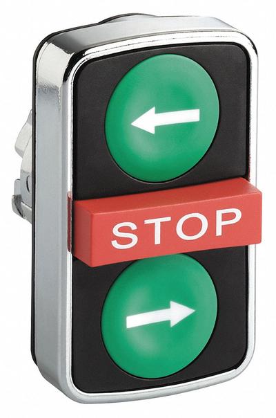 SCHNEIDER ELECTRIC Multihead Operator: Non-Illuminated, 3 Button - Multihead Push-Button Operators