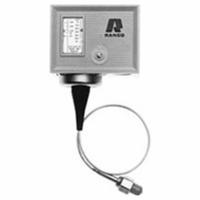 Single Pressure Control: Low Limit, Auto Reset, 12 in Hg to 50 psi, 5 psi to 35 psi, Open on Fall (MPN O10-1402). Key specifications — Brand: RANCO; Manufacturer Part Number: O10-1402; Contact Form: SPST; Rated Voltage: 240V AC; Switch Action: Open on Fall.