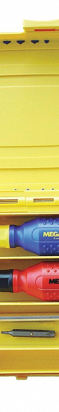 MEGAPRO Multi-Bit Screwdriver: Hex/Phillips/Security Torx/Slotted/Spanner/Square/Torx Tip, 26 Tips (MPN NASTPDK2). Key specifications — attr1205339: Tamper Resistant Torx: TR10 + TR15 + TR20 + TR25 + TR27 + TR30; attr1205303: MEGAPRO.