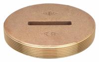 JAY R. SMITH MFG. CO Floor Cleanout: 6 in Overall Dia, 1 in Overall Ht, Cast Bronze, Cast Bronze (MPN 4470T06). Key specifications — Color: Bronze; Resistance Properties: Corrosion-Resistant; Brand: JAY R. SMITH MFG. CO; Finish: Cast Bronze; Includes: Plug.