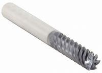 WIDIA HANITA Square End Mill: Carbide, AlTiN Coated, 6 Flute, 5/8" Mill Dia, 1-9/16" LOC, 5" OAL (MPN TM7S1516006)