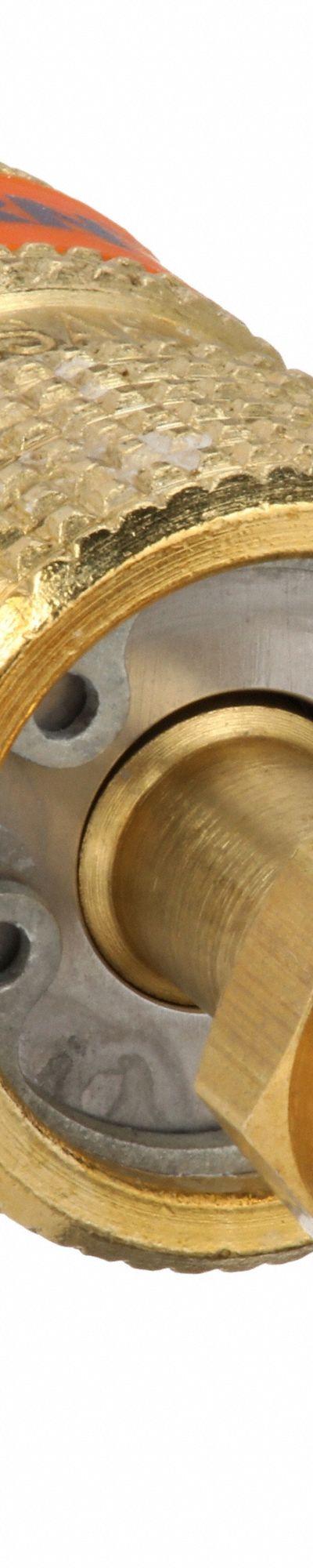UNIWELD Anti-Blowback Adapter: 13/16 in Lg - Anti-Blowback Swivel Hose Adapters