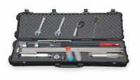 AMS Environmental Sampling Kit: Stainless Steel, 5/8 in Connection Size, 3 1/4 in Overall Dia (MPN 209.55). Key specifications — Material: Stainless Steel; Connection Type: Threaded; Includes: Hard Sided Carrying Case with Handles and Wheels; Brand: AMS.