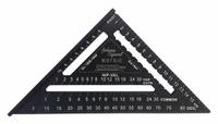 JOHNSON LEVEL Rafter Square: 8 3/4 mm Center-to-Edge Heel Wd, 1/2 cm, Top, 18 cm Square Size, 5 mm (MPN 1956-1800). Key specifications — attr936133: Etched; attr936134: 5 mm; attr936137: Degree Scale; attr948788: 1/2 cm; attr934763: JOHNSON LEVEL; attr984589: Metric; attr984960: Aluminum.