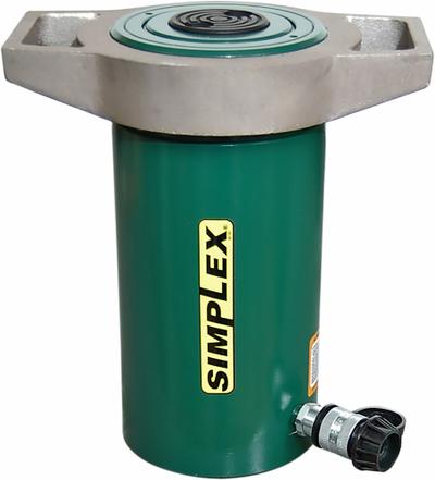 SIMPLEX Hydraulic Ram: Single Acting, 55 ton Nominal Capacity, 2 in Nominal Stroke Lg - General Purpose Rams