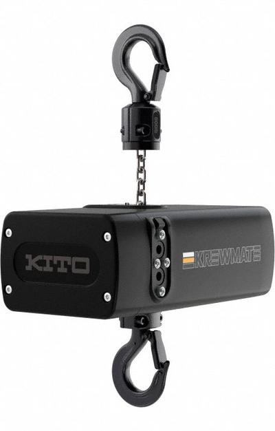 KITO Electric Chain Hoist: H4 - Heavy Duty, 230V AC, Hook Mounted - No Trolley - Theatre Electric Hoists