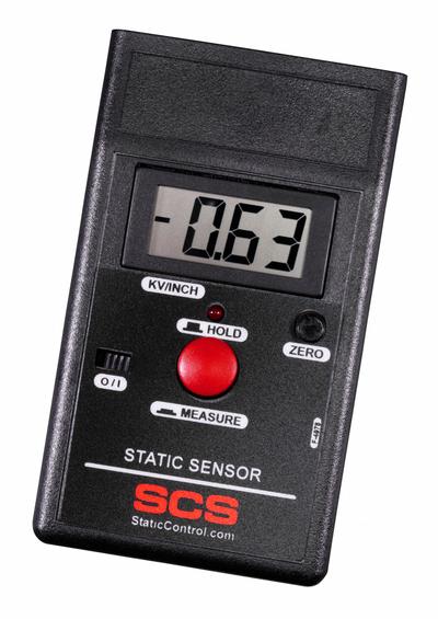 SCS Static Sensor: Ground Cord, Static Sensor, 1 in Measurable Distance, ±19.99 kV - Standard Static Sensors