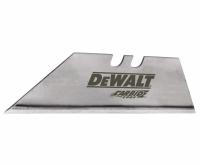 DEWALT Utility Blade: 2 1/2 in Blade Lg, 3/4 in Blade Wd, 0.024 in Blade Thick, Steel (MPN DWHT11131L). Key specifications — attr307708: 410D13; attr307711: Steel; attr307707: Yes; attr324888: DEWALT.