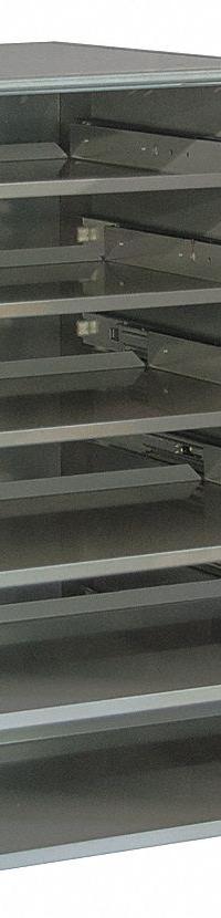 Sliding Drawer Cabinet Frame: 20 3/8 in x 16 in x 21 7/8 in, For 6 Drawers, Gray, Bearing (MPN 321B-95-DR). Key specifications — Cabinet Color: Gray; Stackable: Yes; Brand: DURHAM MFG.