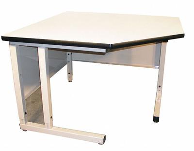 PRO-LINE Corner Workbench: Fixed Ht, Laminate, 48 in x 36 in, 750 lb Overall Load Capacity - Corner & L Shaped Workstations