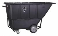 TOUGH GUY Tilt Truck: 27 cu ft, 2,100 lb, 77 in L x 34 1/2 in W x 43 1/4 in H, Black, Flat (MPN 21VK34). Key specifications — Color: Black; Brand: TOUGH GUY; Caster/Wheel Configuration: (2) Axle-Mounted.