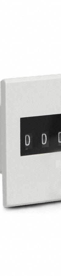 TRUMETER Electromechanical Counter: Front Panel Mounting, 1 3/4 in x 2 1/4 in, 12 V DC – 24 V DC (MPN P8-4906NR). Key specifications — Mounting Style: Front Panel; Standards: UL; Brand: TRUMETER; Manufacturer Part Number: P8-4906NR.