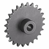TRITAN Sprocket: One-Sided Hub, For Single Strands, 40, 24 Teeth, 3.831 in Pitch Dia, Steel (MPN 40B24H X 5/8 MPB). Key specifications — attr85387: TRITAN.