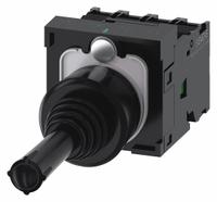 SIEMENS Joystick Operator: Vertical and Horizontal Operation, 4 Positions, 1NO, Momentary (MPN 3SU1100-7AF10-1QA0). Key specifications — Bezel Material: Plastic; Contact Form: 1NO; Switch Action: Momentary; Series: 3SU1; Brand: SIEMENS; Number of Positions: 4 + Center Off.