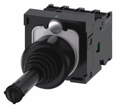 Siemens Joystick Operator: Vertical and Horizontal Operation, 4 Positions, 1NO - Joystick Operators with Contact Blocks