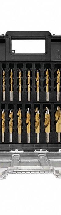 HOLEMAKER TECHNOLOGY Drill Bit Set: 16 Pc, 6 mm to 22 mm, 135° TurboTip Point, TiN-Coated HSS (MPN 209015-SET16). Key specifications — attr1239143: Impact Rated; attr1239108: HOLEMAKER TECHNOLOGY; attr1239148: 6 mm to 22 mm.