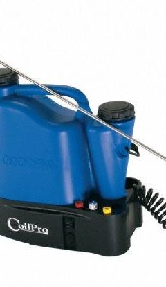 GOODWAY Coil Cleaning System: Battery, 0.6 gpm Flow, 125 psi, 1/4 in Hose Connection, 3.3 gal (MPN CC-JR). Key specifications — Brand: GOODWAY; Includes: (2) Nozzles; Product Type: Coil Cleaning System.