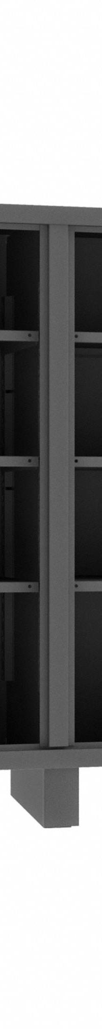 DURHAM MFG Storage Cabinet: 60 in x 24 in x 66 in, 6 Adj Shelves, 2 Doors, Legs, Gray, Assembled (MPN HDDS246066-6S95). Key specifications — Brand: DURHAM MFG; Base Type: Legs; Cabinet Color: Gray; Frame Assembled: Assembled.