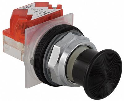 SCHNEIDER Mushroom Head Push Button: Non-Illuminated, Mushroom Head Profile, Non-Metallic - Mushroom-Head Push Buttons