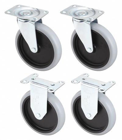 RUBBERMAID COMMERCIAL PRODUCTS Caster Kit: For 5M715/5M716/5M718/5M719 (MPN GRFG4505L30000) - Material Handling Parts