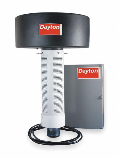 Dayton Fountain Aerator: 1 hp, 230V AC, 24 ft Max. Spray Ht, 46 ft Max. Spray Wd - Fountain Aerators