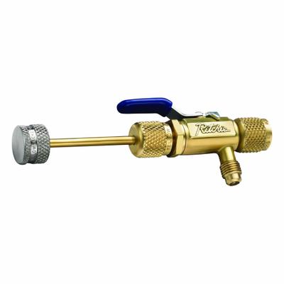 YELLOW JACKET Valve Core Remover: 10 in Lg, Brass, 1/4 in Female SAE Right-Hand - Refrigeration Valve Core Removers