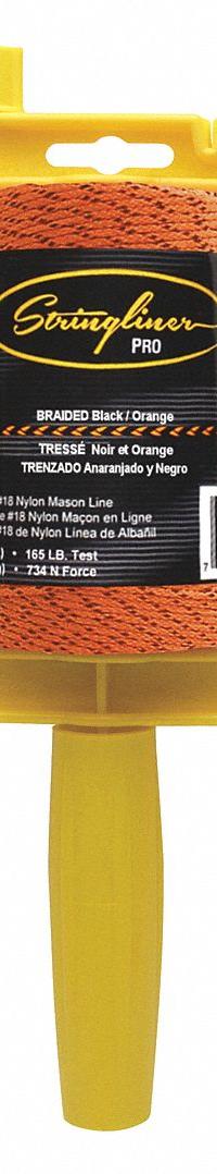 STRINGLINER Mason's Line Reel: Line Type Braided, Material Polyethylene, 500 ft Overall Lg (MPN 25491). Key specifications — attr1008700: Polyethylene; attr1008699: Braided; attr1004994: STRINGLINER; attr1004995: Mason's Line Reel.