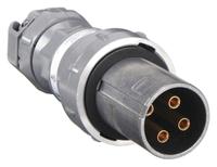HUBBELL Pin and Sleeve Plug: Gray, 250V DC/600V AC, Three Phase, 100 A, 3 Pole, 4 Wire (MPN VP10487). Key specifications — Brand: HUBBELL.