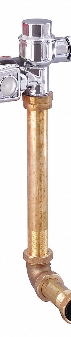 ZURN Automatic Flush Valve: AquaVantage®, 1.6 gpf Gallons per Flush, Battery, 20 1/2 in Rough-In (MPN ZER6152AV-WS1-11L). Key specifications — Spud Location: Back; Brand: ZURN.