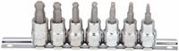 WESTWARD Socket Bit Set: 1 - 25 Pieces, 3/8 in Drive Size, 7 Pieces, 1/8 in to 3/8 in Tip Size Range (MPN 54TM41). Key specifications — attr1216280: Fixed Insert; attr1216283: WESTWARD; attr1225718: 1/8 in to 3/8 in; attr1227491: 3/8 in.