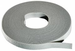 RIP-TIE Hook-and-Loop Cable Tie Roll: 15 ft Lg, 0.75 in Wd, 50 lb Tensile Strength, Gray (MPN W-15-MRL-GY). Key specifications — Color: Gray; Material: Polyethylene; Brand: RIP-TIE.