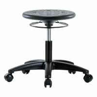 Stool: Polyurethane, Ht Range 15 1/2 in to 20 1/2 in, 13 in Seat Wd, 13 in Seat Dp, 0 Glides, Black (MPN IPDHSO-RG-RC-BLK). Key specifications — Brand: APPROVED VENDOR; Foot Support: No; Base Material: Fiberglass; ESD-Safe: Not ESD Safe; Number of Casters: 5.