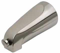 BRASSCRAFT Diverter Tub Spout: 1/2 in Connection Size, Slip-Fit Connection, 5 1/8 in Spout Reach (MPN SWD0451). Key specifications — Tub Spout Connection Type: Slip-Fit; Trim Finish: Satin Nickel; Tub Spout Material: Brass; Brand: BRASSCRAFT.