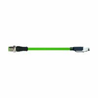 MURRELEKTRONIK Cordset: Cat5, M12 Male Straight x RJ45 Male Straight, 5 m Lg, PUR, Green, D Coding (MPN 7000-44711-7960500). Key specifications — Brand: MURRELEKTRONIK; Cable Jacket Color: Green; End 1 Coding: D; IP Rating: IP67; Performance Category: Cat5.