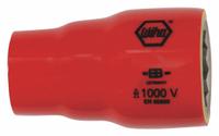 WIHA Insulated Socket: 1/2 in Drive Size, 15/16 in Socket Size, 1 5/8 in Overall Lg, 12-Point, Std (MPN 31716). Key specifications — attr1204321: Not Tether Capable; attr1204320: Chrome; attr1204316: WIHA.
