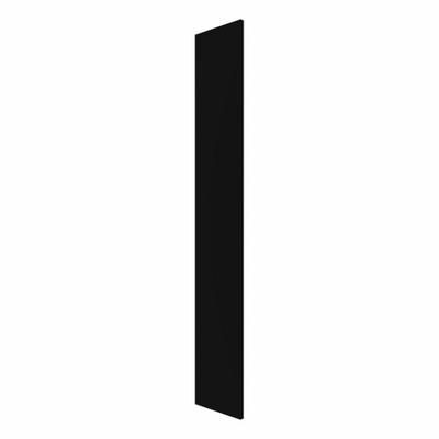 HADRIAN Pilaster: Solid Plastic HDPE, Plastic, Black, 80 1/2 in Ht, 3 in Wd - Pilasters for Bathroom Partitions