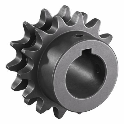 TRITAN Roller Chain Sprocket: 40-2, For 1/2 in Chain Pitch, 1 in Bore Dia, 14 Teeth - Size 40-2 Fixed-Bore Roller Chain Sprockets