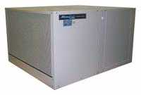 MASTERCOOL Ducted Evaporative Cooler: 1,600 sq ft, 28 in x 42 in x 45 in, 8 in Pad Thick, 1/2 hp HP (MPN 2YAF3-2HTK9-3X275). Key specifications — Brand: MASTERCOOL; Evaporative Cooler Voltage: 115V AC; Includes Drive Package: Drive Package Included; Drive Package Installation: Assembly Required.