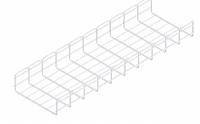 CABLOFIL Wire Mesh Cable Tray: 12 in Wd, 4 in Ht, 10 ft Lg, 126 lb, Steel, Zinc Plated (MPN CF105/300EZ). Key specifications — Material: Steel; Manufacturer Part Number: CF105/300EZ; Brand: CABLOFIL; Finish: Zinc Plated; Item [MERCH]: Wire Mesh Cable Tray.