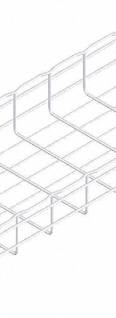 CABLOFIL Wire Mesh Cable Tray: 12 in Wd, 4 in Ht, 10 ft Lg, 126 lb, Steel, Zinc Plated (MPN CF105/300EZ). Key specifications — Material: Steel; Manufacturer Part Number: CF105/300EZ; Brand: CABLOFIL; Finish: Zinc Plated; Item [MERCH]: Wire Mesh Cable Tray.