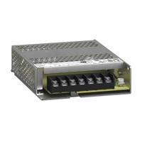 SCHNEIDER DC Power Supply: DIN Rail, 100 W Output Power - Rated, 8.33 A Current - Output, Aluminum (MPN ABLP1A12085). Key specifications — attr1044898: Single; attr1044874: Aluminum; attr1044879: 100 to 240V AC; attr211400: SCHNEIDER.