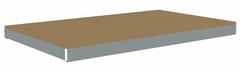TENNSCO Shelf: 60 in x 30 in, 2,250 lb Load Capacity, Particleboard, Gray, Shelf (MPN ZLCS-6030D). Key specifications — Decking Material: Particleboard; Includes: (4) Beams; Decking Finish: Unfinished; Shelf Configuration: Single Straight; Color: Gray; Frame Material: Steel; Brand: TENNSCO; Frame Finish: Zinc Plated.