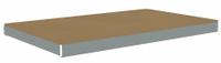 TENNSCO Shelf: 60 in x 30 in, 2,250 lb Load Capacity, Particleboard, Gray, Shelf (MPN ZLCS-6030D). Key specifications — Decking Material: Particleboard; Includes: (4) Beams; Decking Finish: Unfinished; Shelf Configuration: Single Straight; Color: Gray; Frame Material: Steel; Brand: TENNSCO; Frame Finish: Zinc Plated.