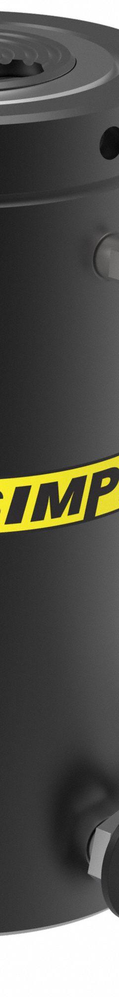 SIMPLEX Lock Nut Hydraulic Ram: 55 ton Nominal Capacity, 6 in Nominal Stroke Lg, 10.99 sq in, RCL (MPN RCL506). Key specifications — attr1108313: RCL; attr96792: 10.99 sq in; attr98878: SIMPLEX.