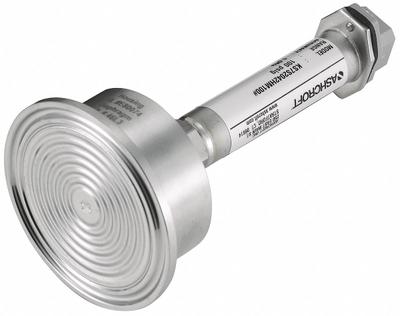 ASHCROFT Sanitary Pressure Transmitter: 2 in Triclamp, 0 to 60 psi, 4 to 20mA DC - Sanitary Pressure Transmitters with 4-Pin Mini-DIN Connector