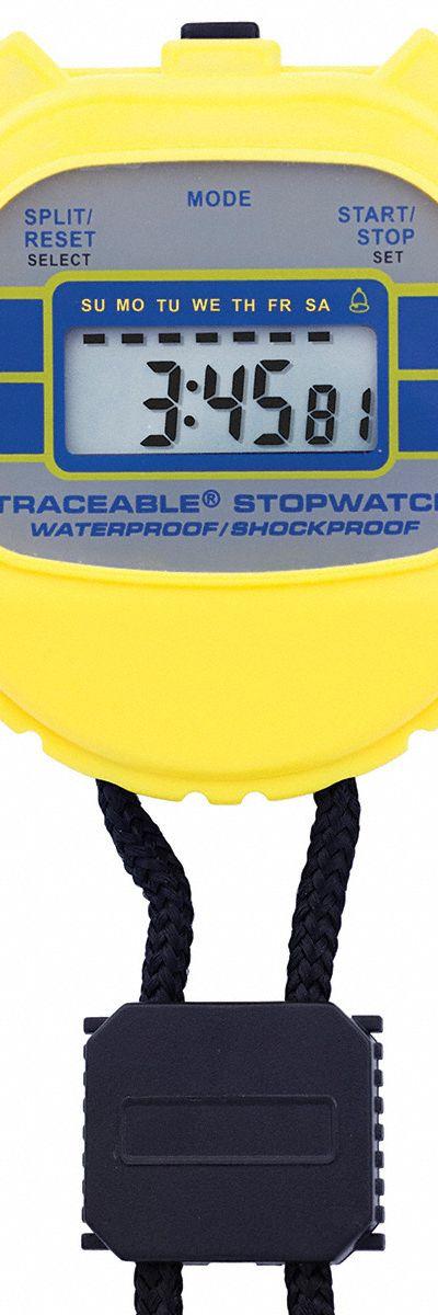 TRACEABLE Stopwatch: +/-0.01% Accuracy - Standard Stopwatches